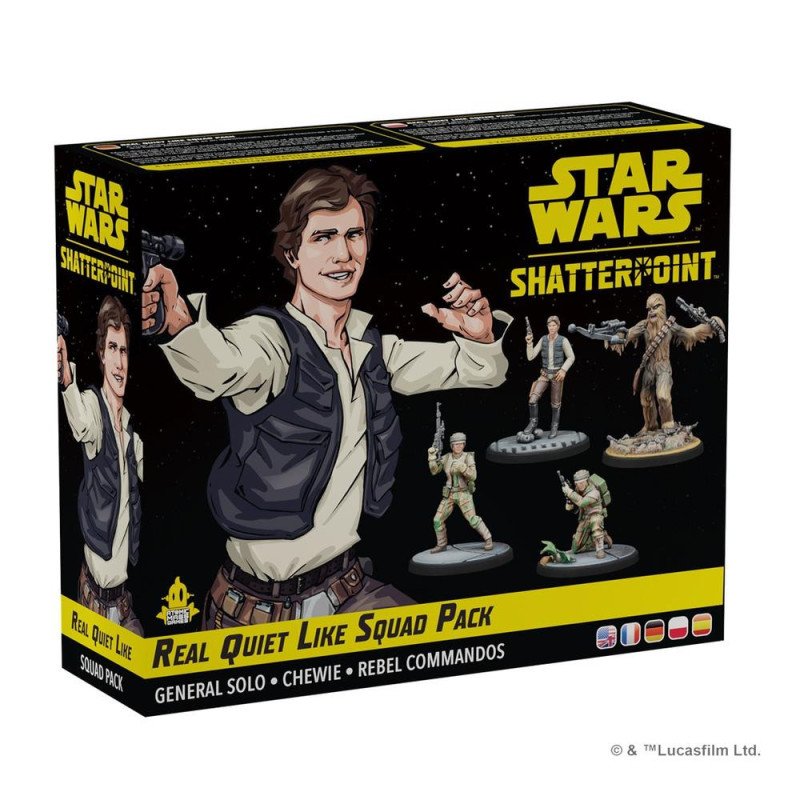 Juego de mesa star wars shatterpoint real quiet like squad pack edad recomendada 14 anos