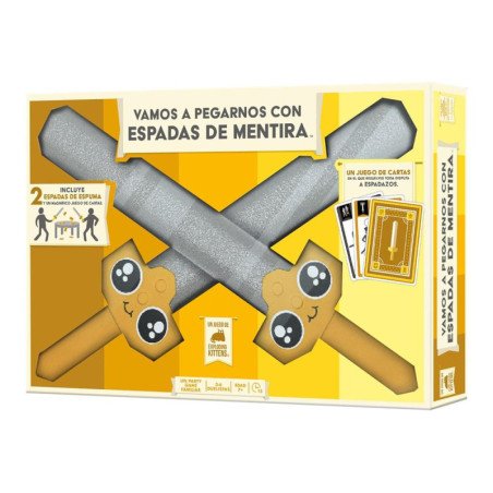 Juego de mesa vamos a pegarnos con espadas de mentira edad recomendada 10 anos
