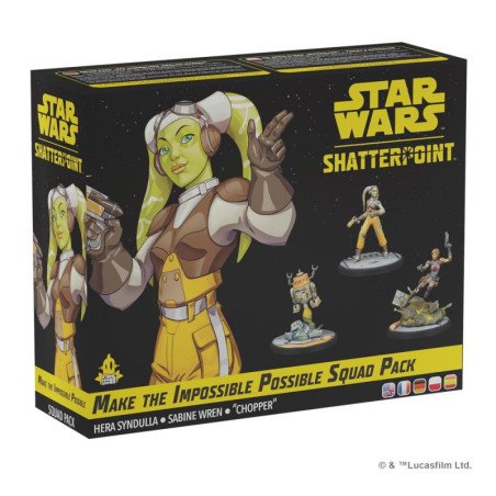 Juego de mesa star war shatterpoint make the impossible possible squad pack edad recomendada 14 anos