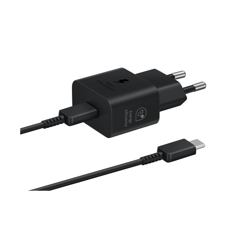 Cargador samsung ep - t2510xbegeu usb tipo c negro 25w cable incluido