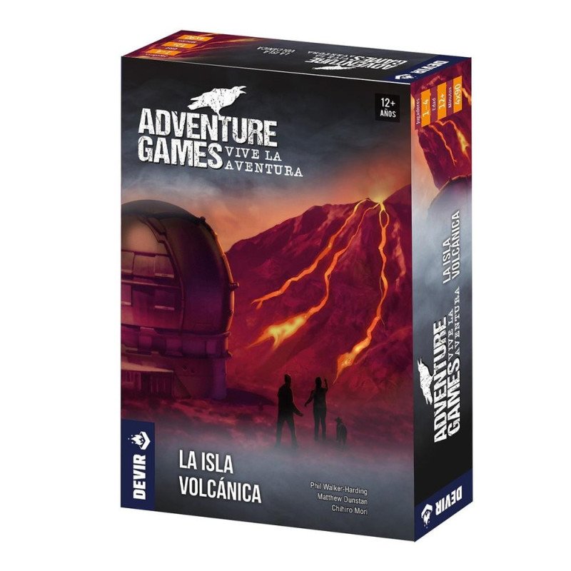 Juego de mesa adventure games: la isla volcanica