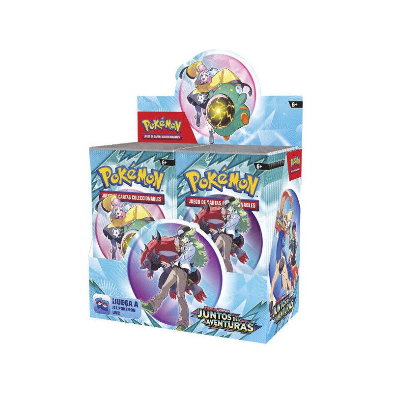 Pokemon tcg escarlata y purpura juntos de aventuras booster
