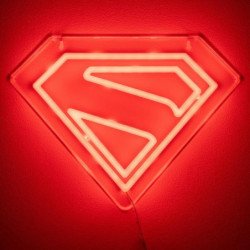 Luz de neon led para montaje en pared paladone superman