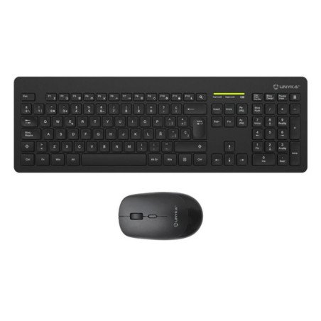 Teclado + raton unykach mk212 pro slim inalambrico