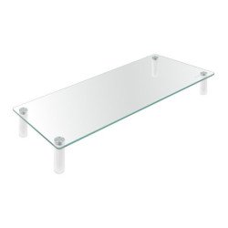 Soporte elevador tooq de vidrio para monitores