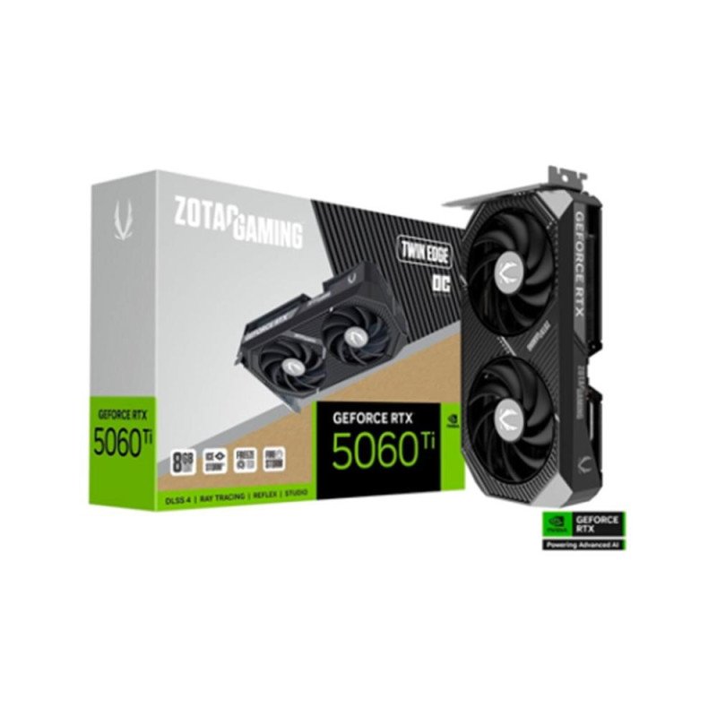 Tarjeta grafica zotac rtx 5060ti twin edge oc 8gb gddr7