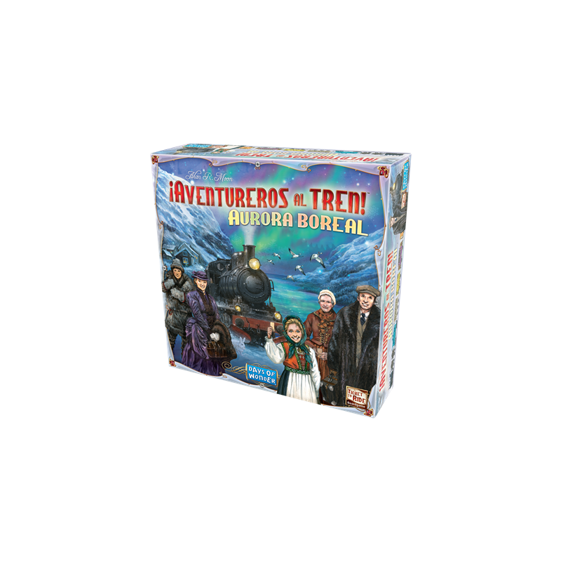 Juego de mesa ¡aventureros al tren! aurora boreal