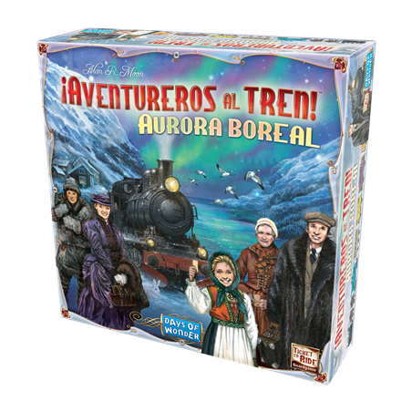Juego de mesa ¡aventureros al tren! aurora boreal