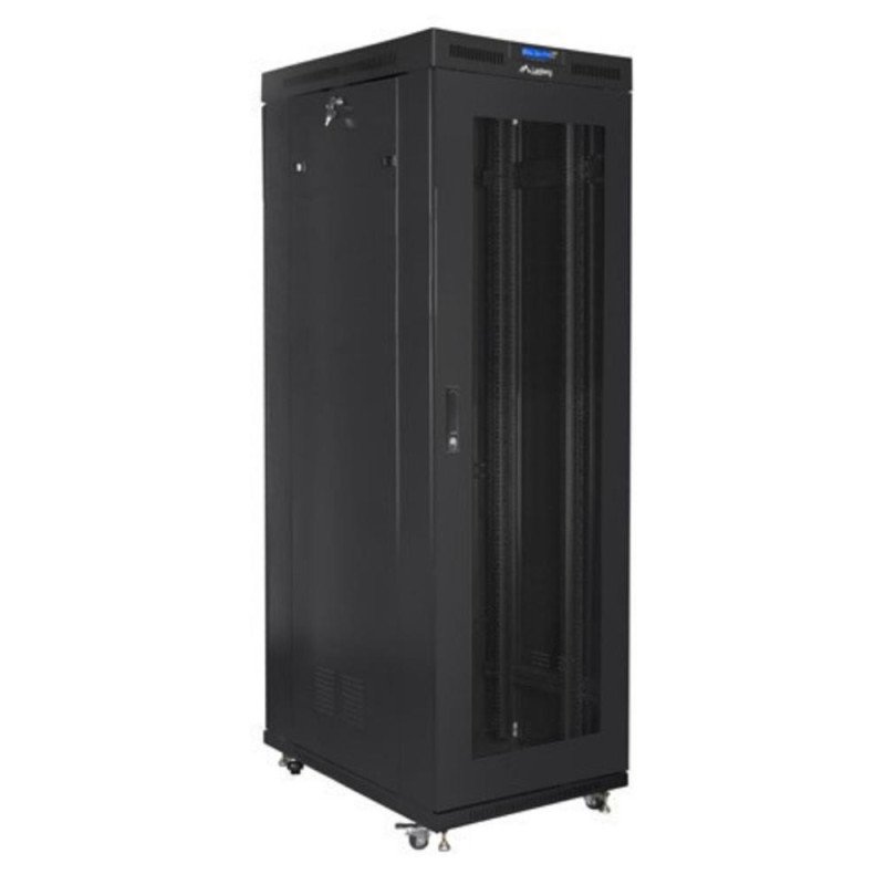 Armario lanberg 19 pulgadas 27u - 800x1000 negro