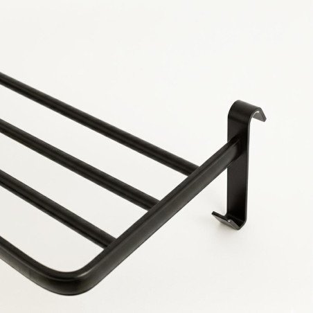 Yoevu repisa negra con ganchos compatible