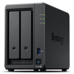 Servidor nas synology disk station ds725+ 4gb 2 bahias gigabit ethernet