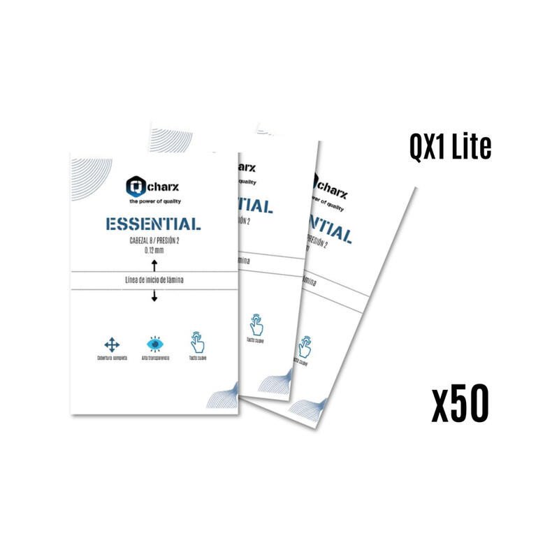 Laminas proteccion frontales qcharx hidrogel essential