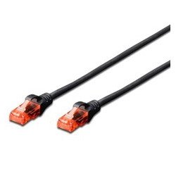 Cable red ewent latiguillo rj45 utp cat6 3m negro