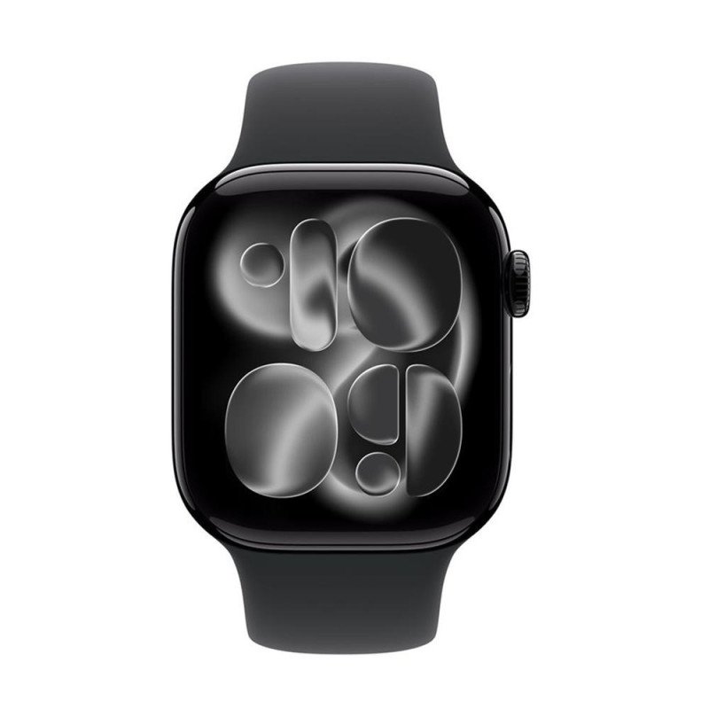 Smartwatch apple watch s11 gps + cellular 42mm jet black aluminium case black sport band - s - m