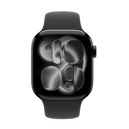 Smartwatch apple watch s11 gps + cellular 42mm jet black aluminium case black sport band - s - m