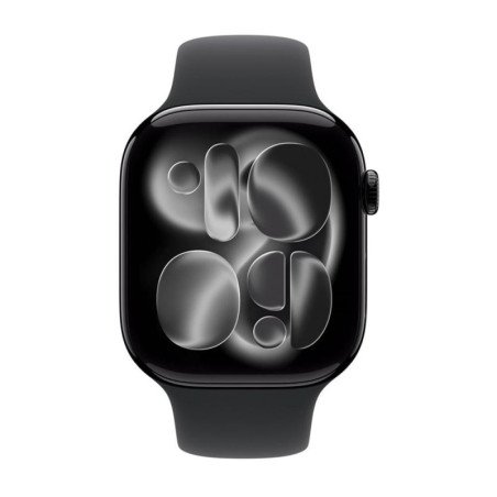 Smartwatch apple watch s11 gps + cellular 46mm jet black aluminium case black sport band - m - l
