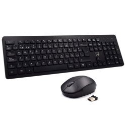 Teclado inalambrico multimedia ewent ew3256 + raton formato espaa