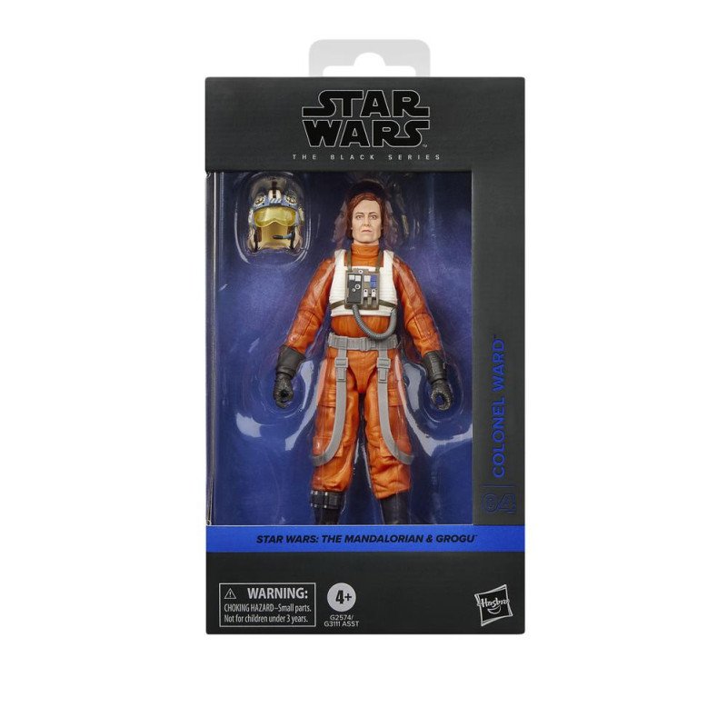 Figura hasbro star wars the black series the mandalorian & grogu colonel ward