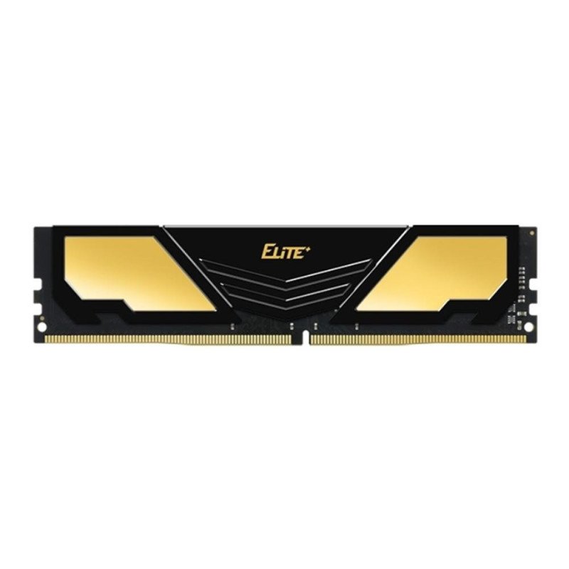 Memoria ram ddr4 16gb teamgroup elite heatsink dimm 3200 negro - dorado