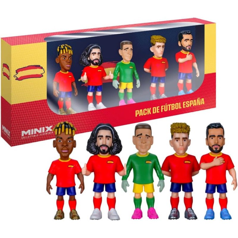 Minix espana mundial pack 5 jugadores