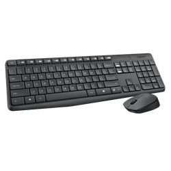 Teclado + mouse logitech mk235 wireless inalambrico frances