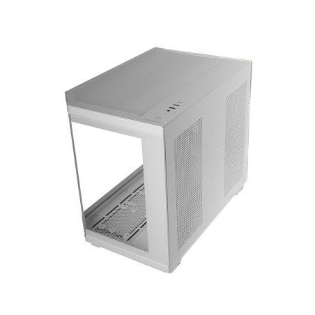 Caja ordenador mars gaming mc3tcoremw matx cristal templado blanca