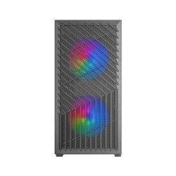 Caja ordenador mars gaming mcvortex matx frgb cristal templado negra