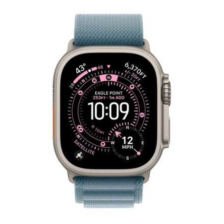 Smartwatch apple watch ultra 3 gps + cellular 49mm natural titanium case blue alpine loop - s