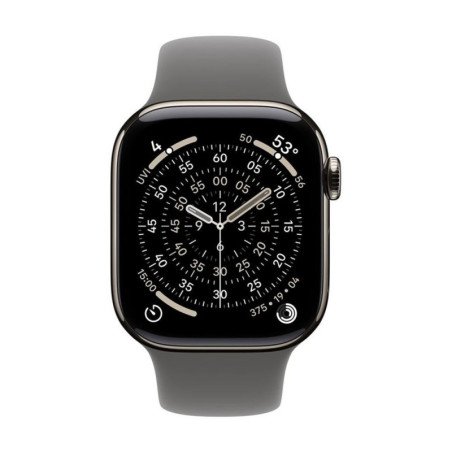 Smartwatch apple watch series 11 gps + cellular 42mm natural titanium stone gray sport loop m - l