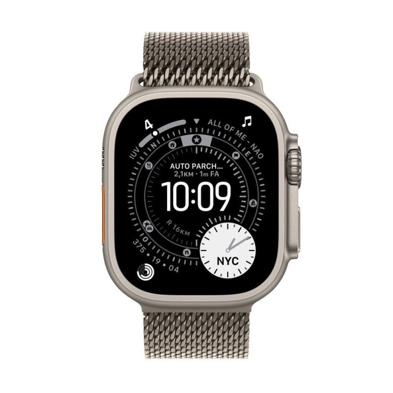 Smartwatch apple watch ultra 3 gps + cellular 49mm natural titanium case natural titanium milanese loop - l