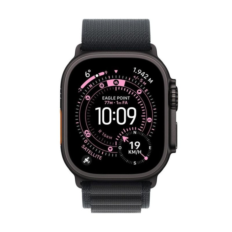 Smartwatch apple watch ultra 3 gps + cellular 49mm black titanium case black alpine loop - s