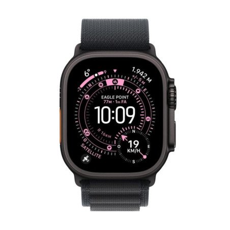 Smartwatch apple watch ultra 3 gps + cellular 49mm black titanium case black alpine loop - s