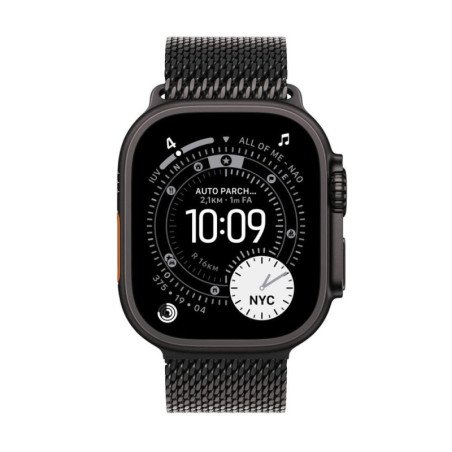 Smartwatch apple watch ultra 3 gps + cellular 49mm black titanium case black titanium milanese loop - m