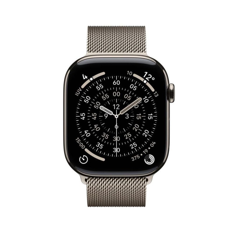 Smartwatch apple watch s11 gps + cellular 46mm natural titanium case natural milanese loop s - m