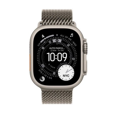 Smartwatch apple watch ultra 3 gps + cellular 49mm natural titanium case natural titanium milanese loop - m