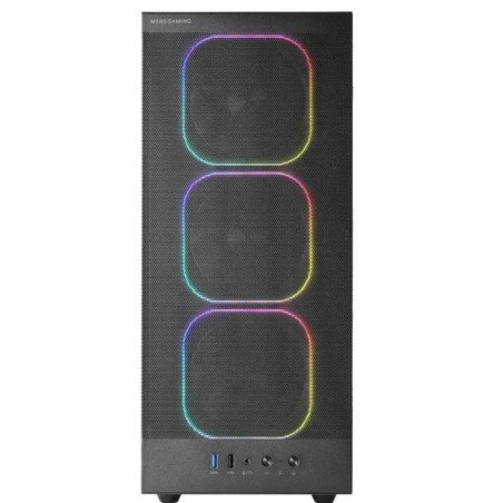 Caja ordenador mars gaming mcnebula atx argb cristal templado negro