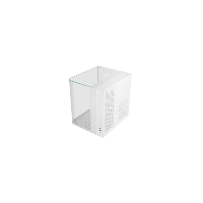 Caja ordenador mars gaming mcinfiniolitew atx cristal templado blanca