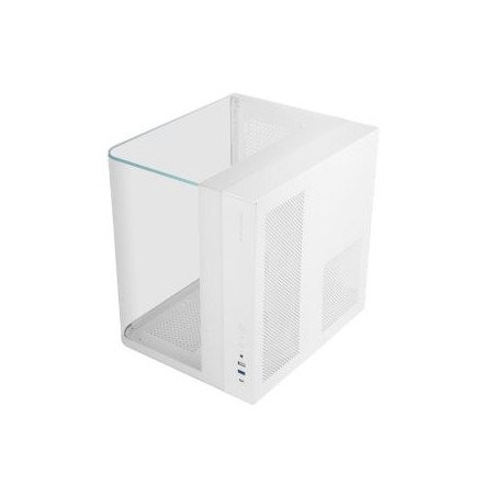 Caja ordenador mars gaming mcinfiniolitew atx cristal templado blanca