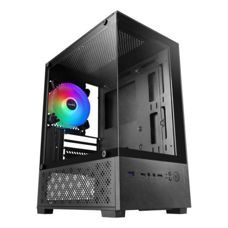 Caja ordenador mars gaming mc - se2 matx cristal templado negra