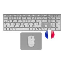 Teclado + raton tacens zenithwfr inalambrico frances + alfombrilla