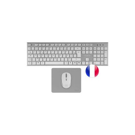 Teclado + raton tacens zenithwfr inalambrico frances + alfombrilla