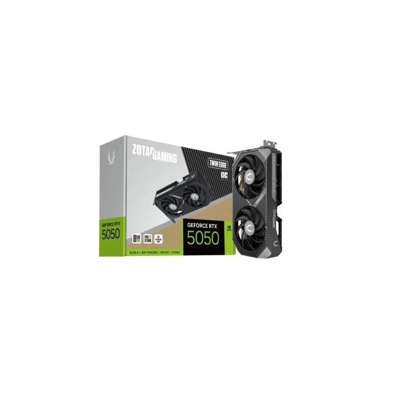Tarjeta grafica zotac gaming rtx 5050 oc twin edge 8gb gddr7 - 3x dp - 1x hdmi pci express 5.0