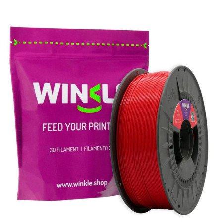Filamento rojo diablo winkle pla - hd - 1.75mm - impresora 3d - 1 kg
