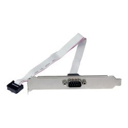 Bracket db9 a idc10 startech 0.41m - macho - hembra - gris