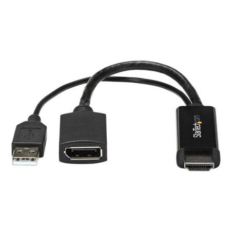 Conversor hdmi - usb tipo a a displayport startech - macho - hembra - negro
