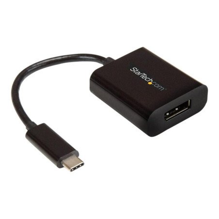 Adaptador usb tipo c a displayport startech 0.14m - macho - hembra - negro