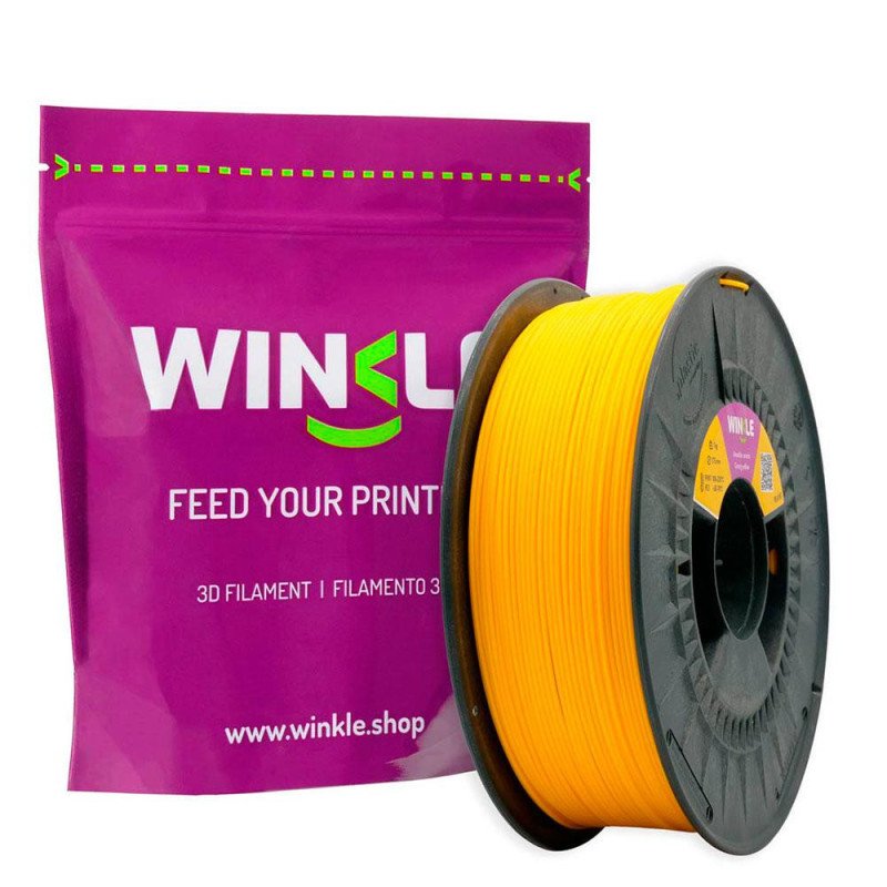Filamento amarillo canario winkle pla - hd - 1.75mm - impresora 3d - 1 kg