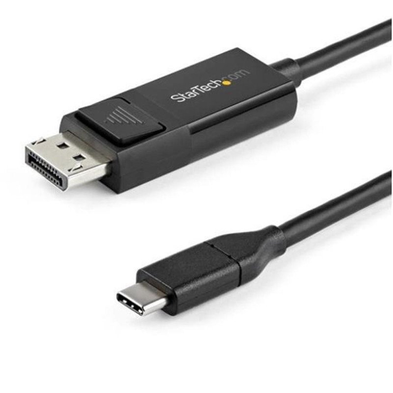 Cable usb tipo c a displayport 2m - macho - macho - negro