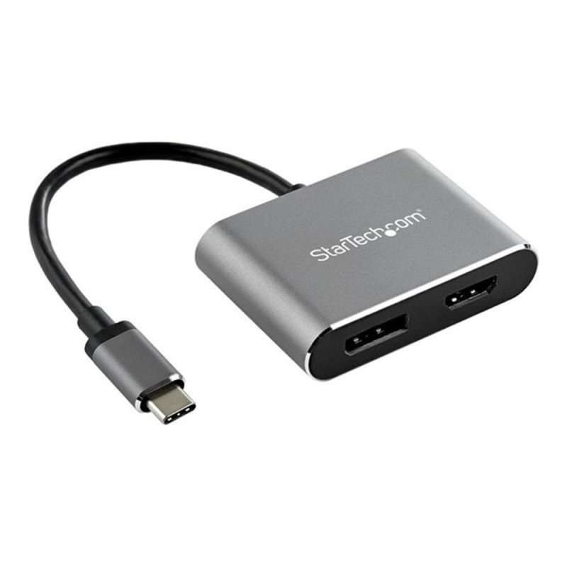 Adaptador usb tipo c a hdmi - displayport startech 0.205m - macho - hembra - gris