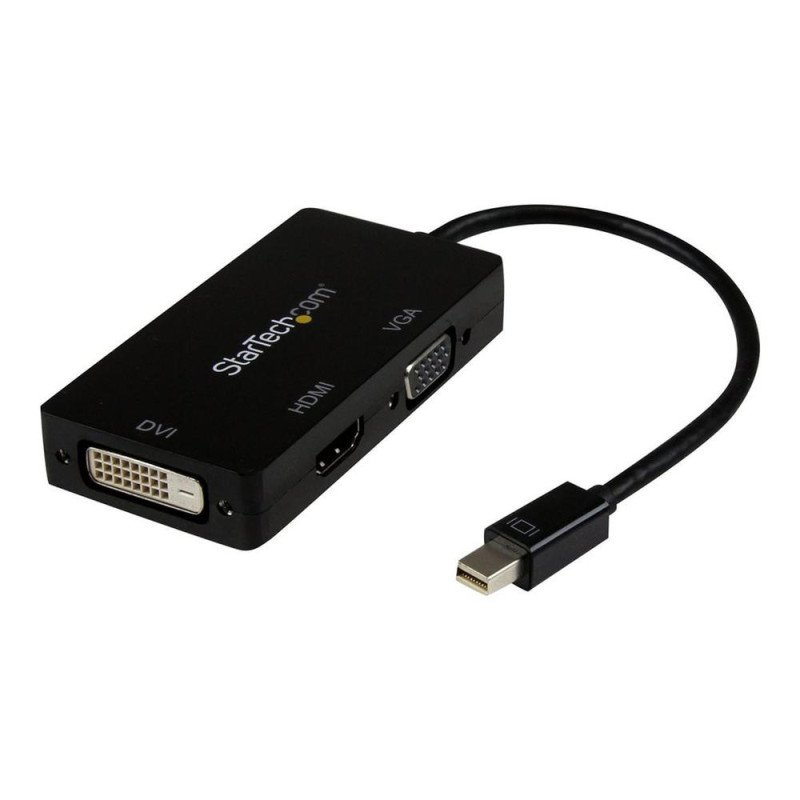 Adaptador mini dp a vga - dvi - d - hdmi startech 0.27m - macho - hembra - negro